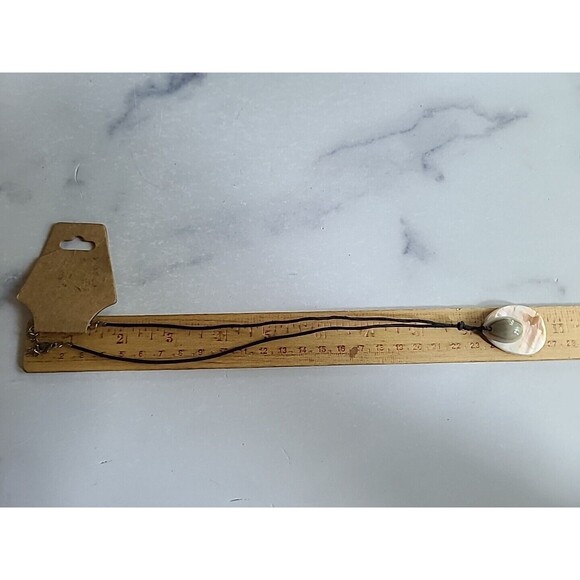 Adjustable Double Shell Pendant Necklace - Picture 8 of 10